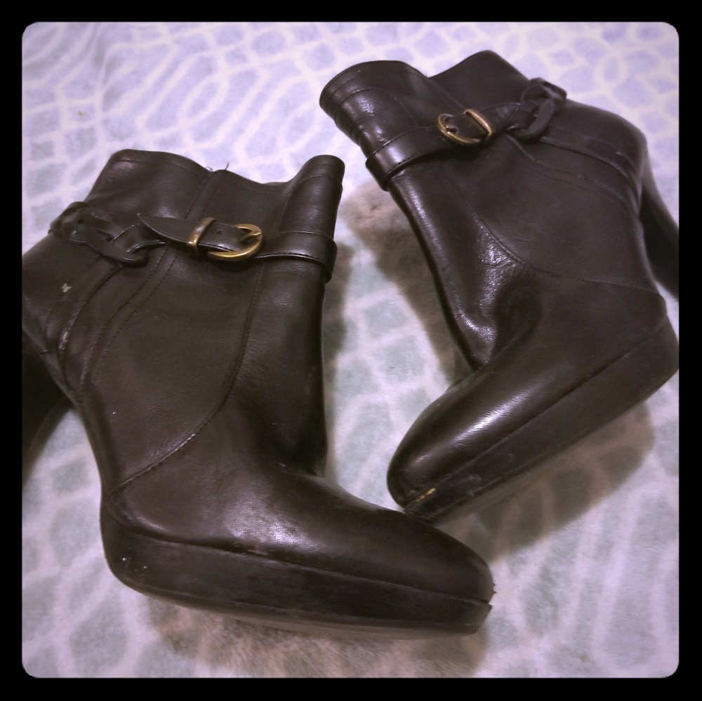 Banana republic ankle boots high heels black